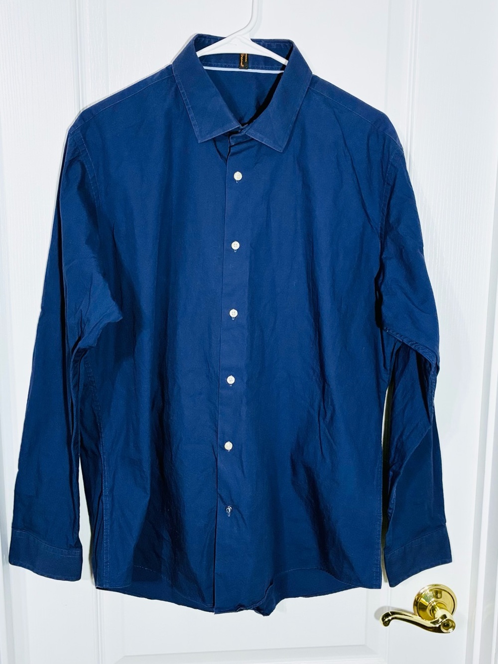 Ben Sherman Blue Cotton Button Up Dress Shirt Men’s 17 34-35 XL